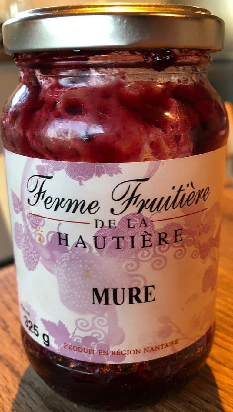 Ferme Fruitière de la Hautière Confiture de mûre packshot