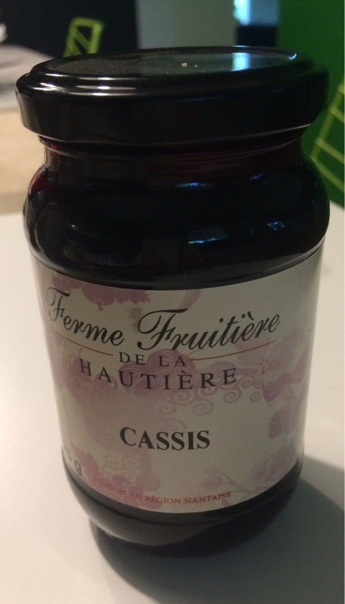 Ferme Fruitière de la Hautière Confiture cassis packshot