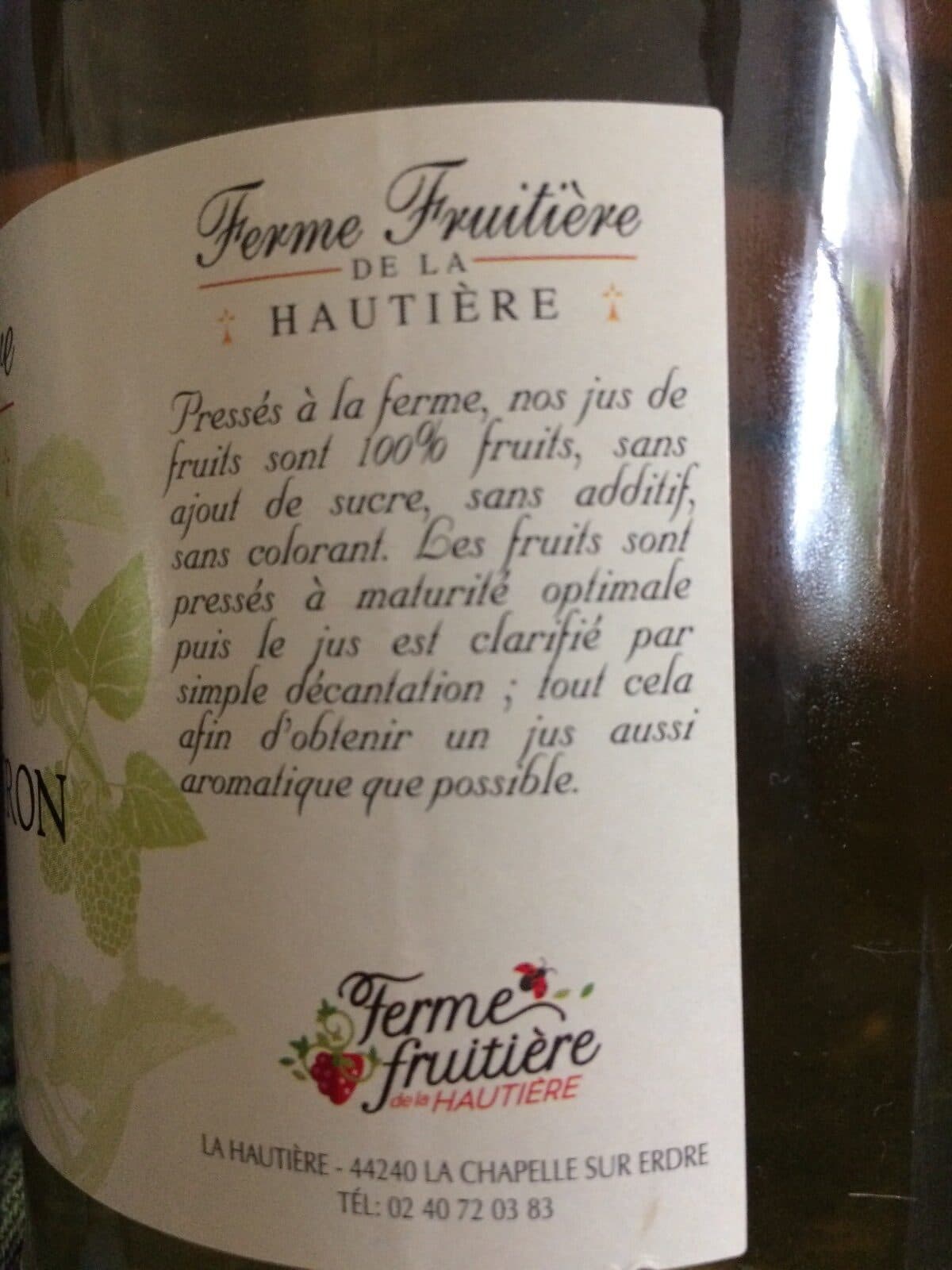 Ferme fruitière de la Hautière Ferme fruitiere de la hautiere packshot