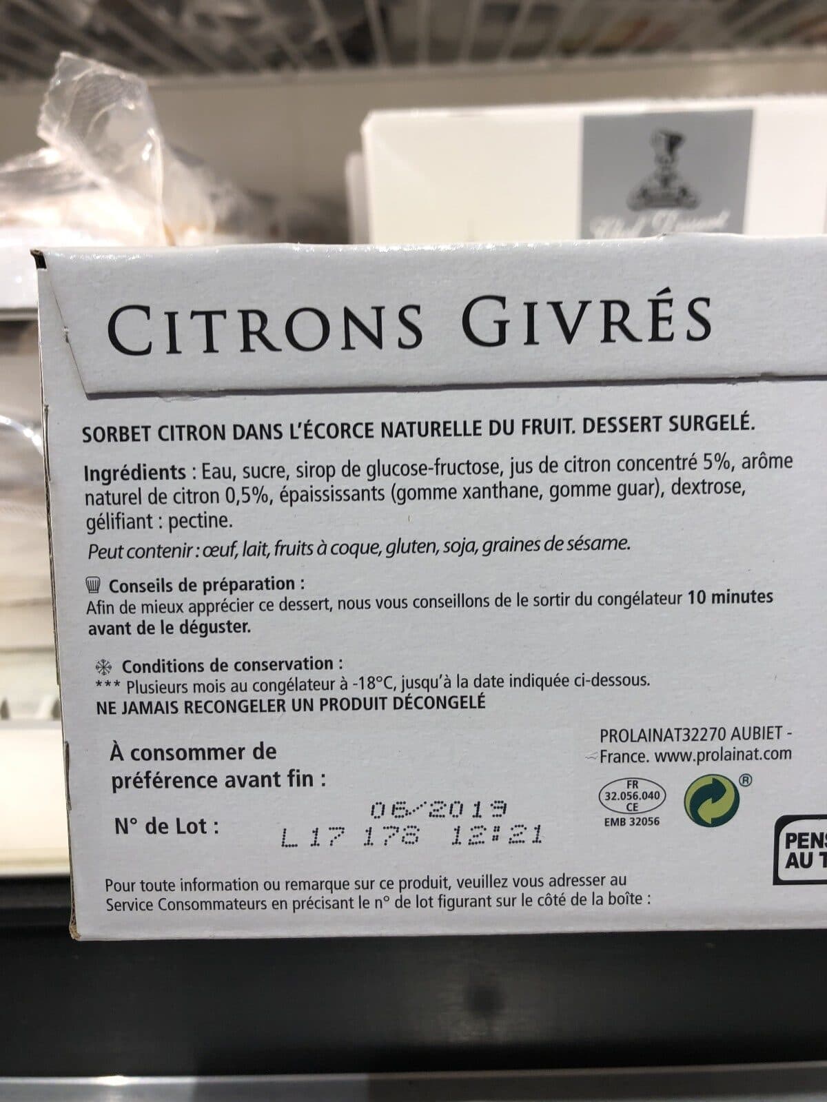 Chef Dessert Chef dessert, citrons givrés packshot