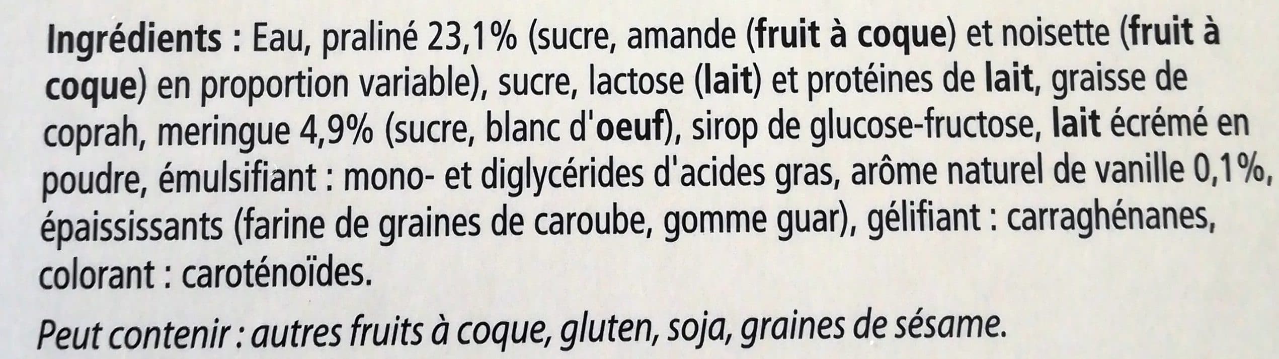Chef Dessert Sam's glace vanille meringue praliné packshot