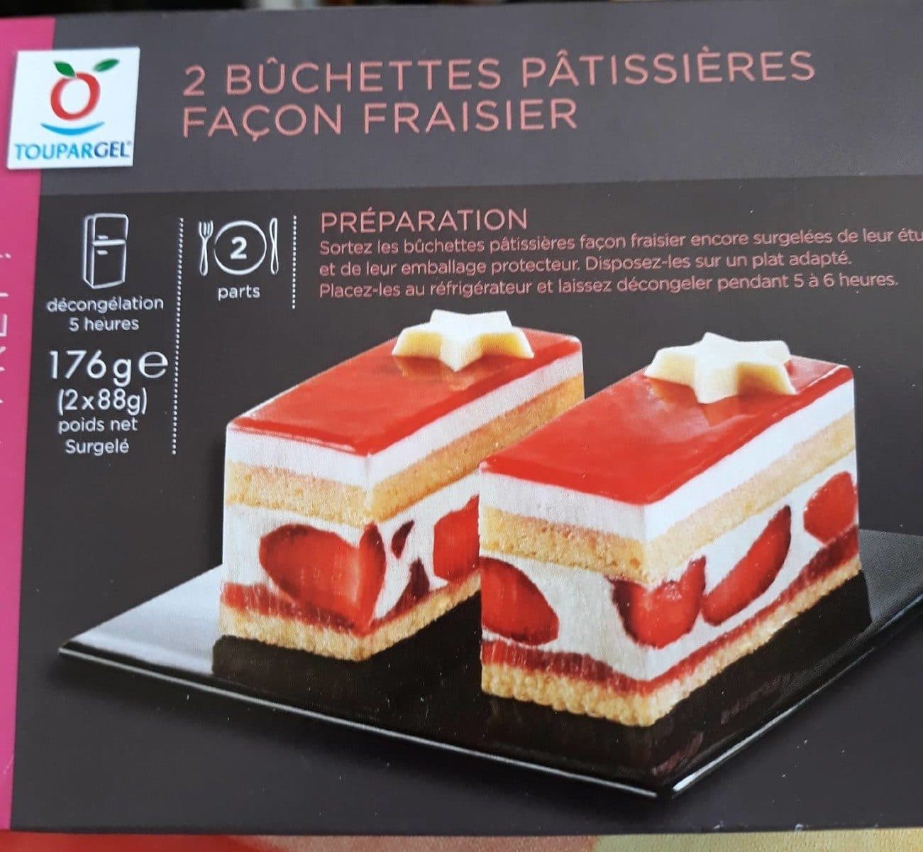 Toupargel Bûchettes Pâtissières Façon Fraisier packshot