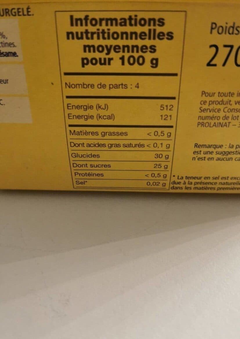 GLACES EN FETE Citrons givrés packshot