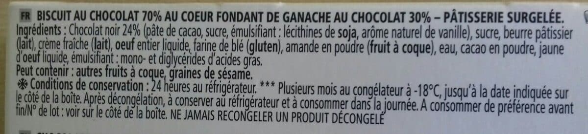 Chef Dessert Cœur fondant au chocolat packshot