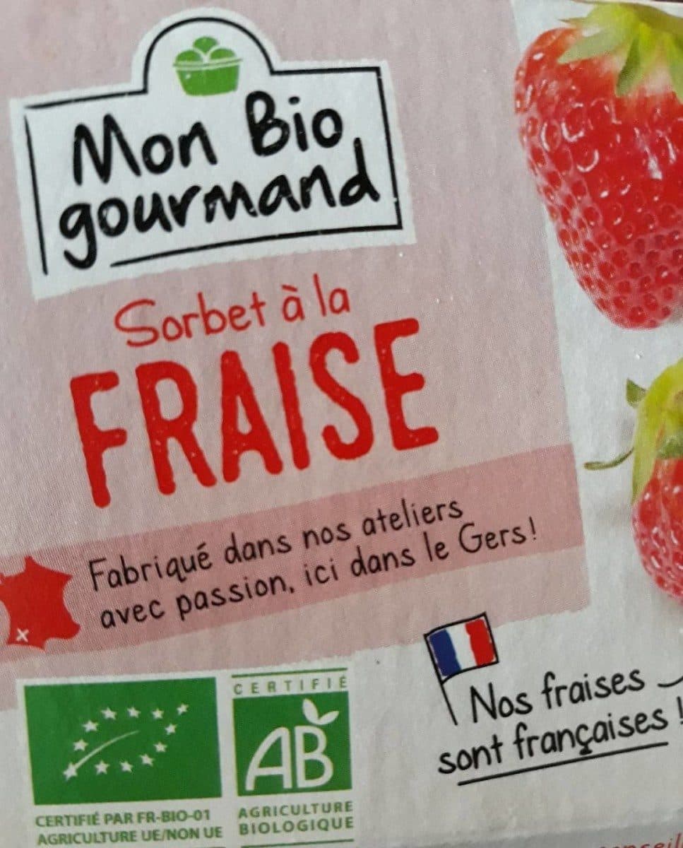 Mon Bio Gourmand Sorbet à la fraise packshot