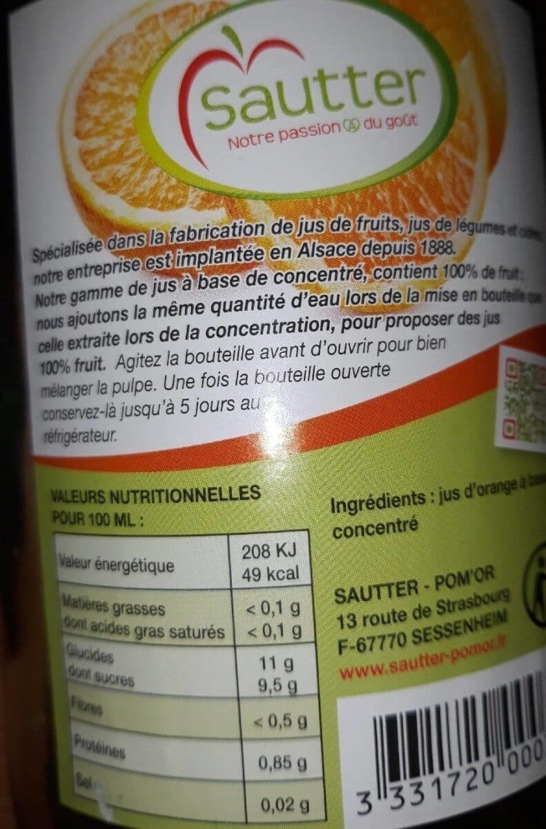 Sautter Jus d'orange packshot