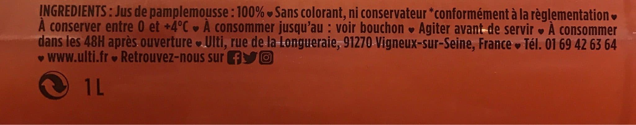 Ulti Ulti pamplemousse packshot