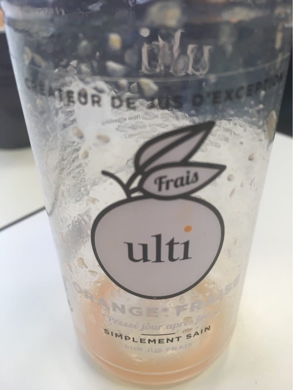 Ulti Jus frais orange fraise packshot