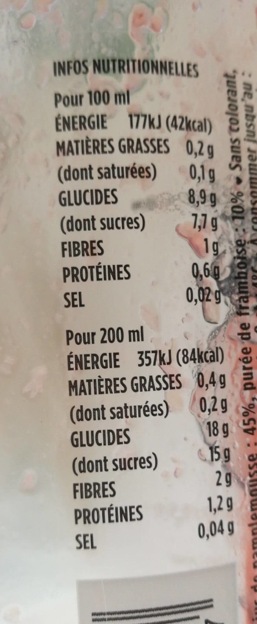 Ulti Cocktail de fruits jus d'oranges pamplemousse a la framboise packshot