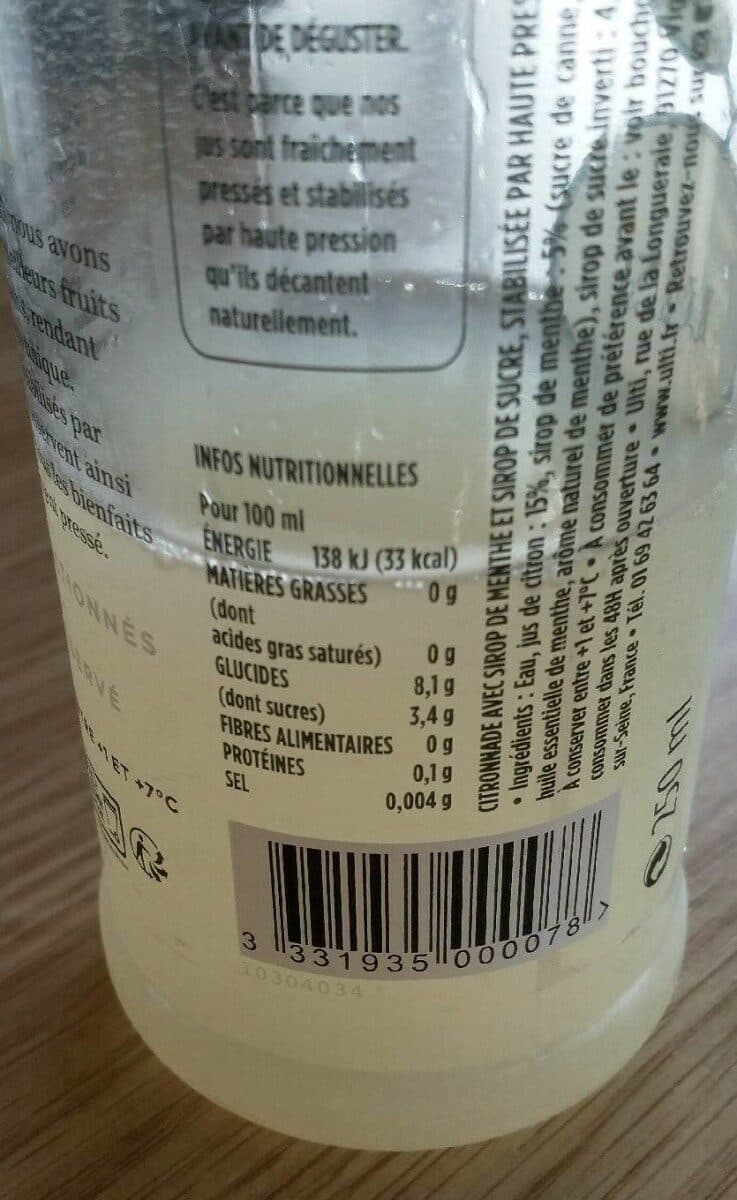 Ulti Citronnade Menthe Citronnade menthe packshot