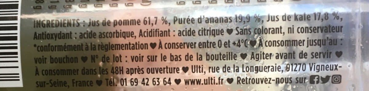 Ulti Jus de fruits et légumes packshot