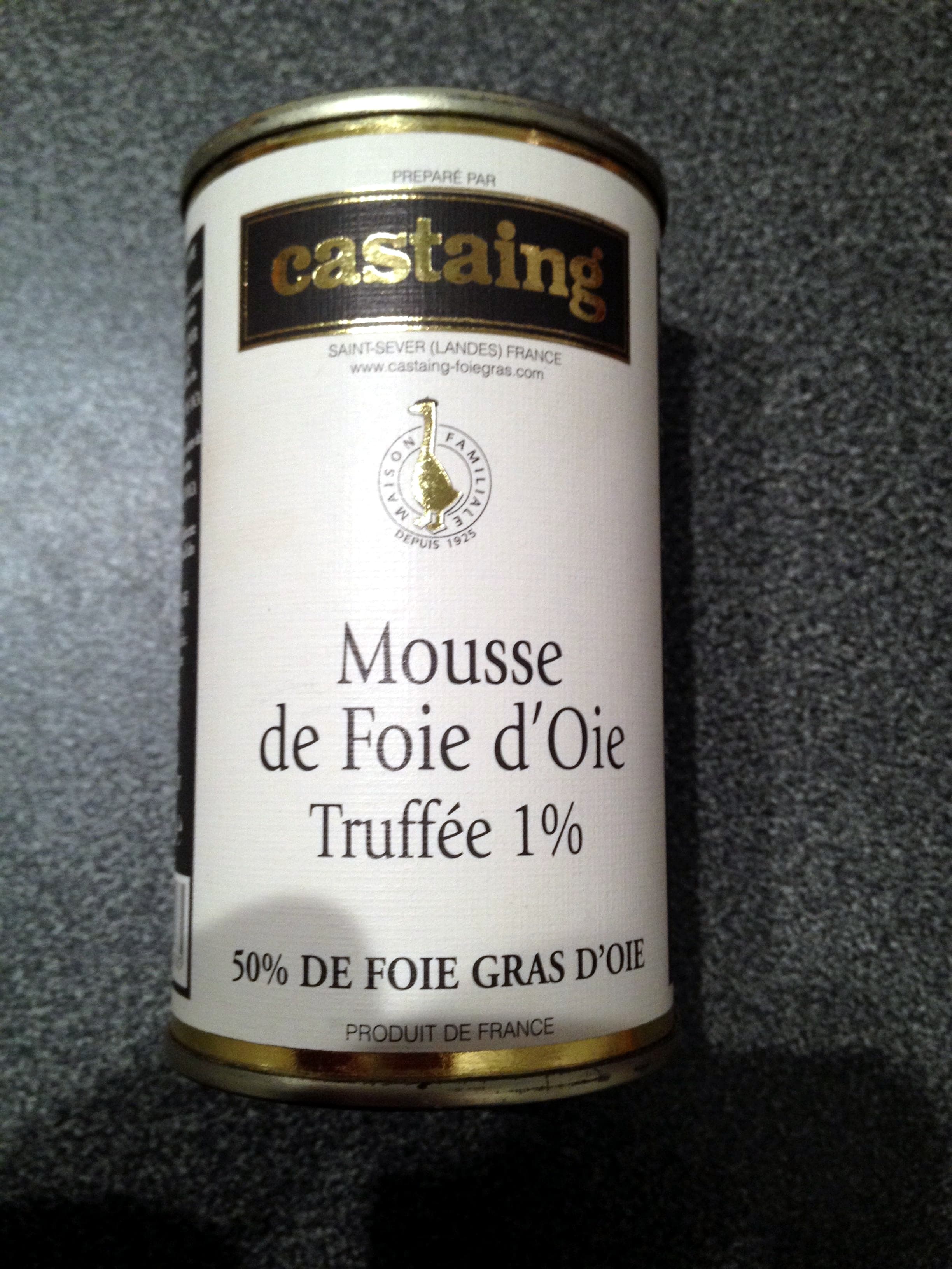 Castaing Mousse de foie d'oie truffée 1 % packshot