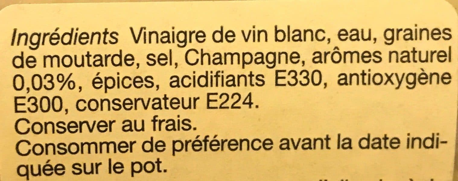 Open Food Facts Moutarde aromatisée à l'Estragon packshot