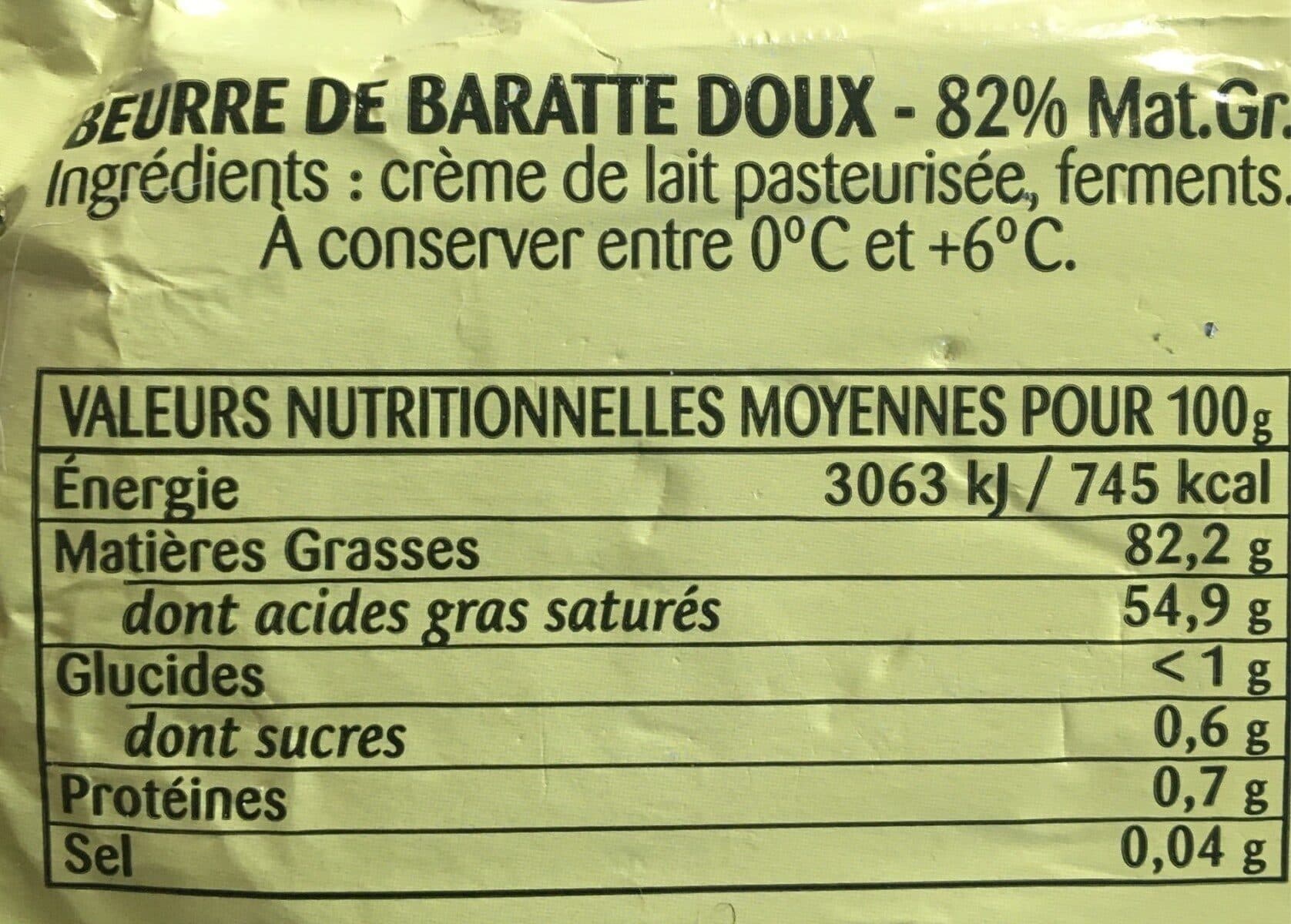 Réo Beurre doux packshot