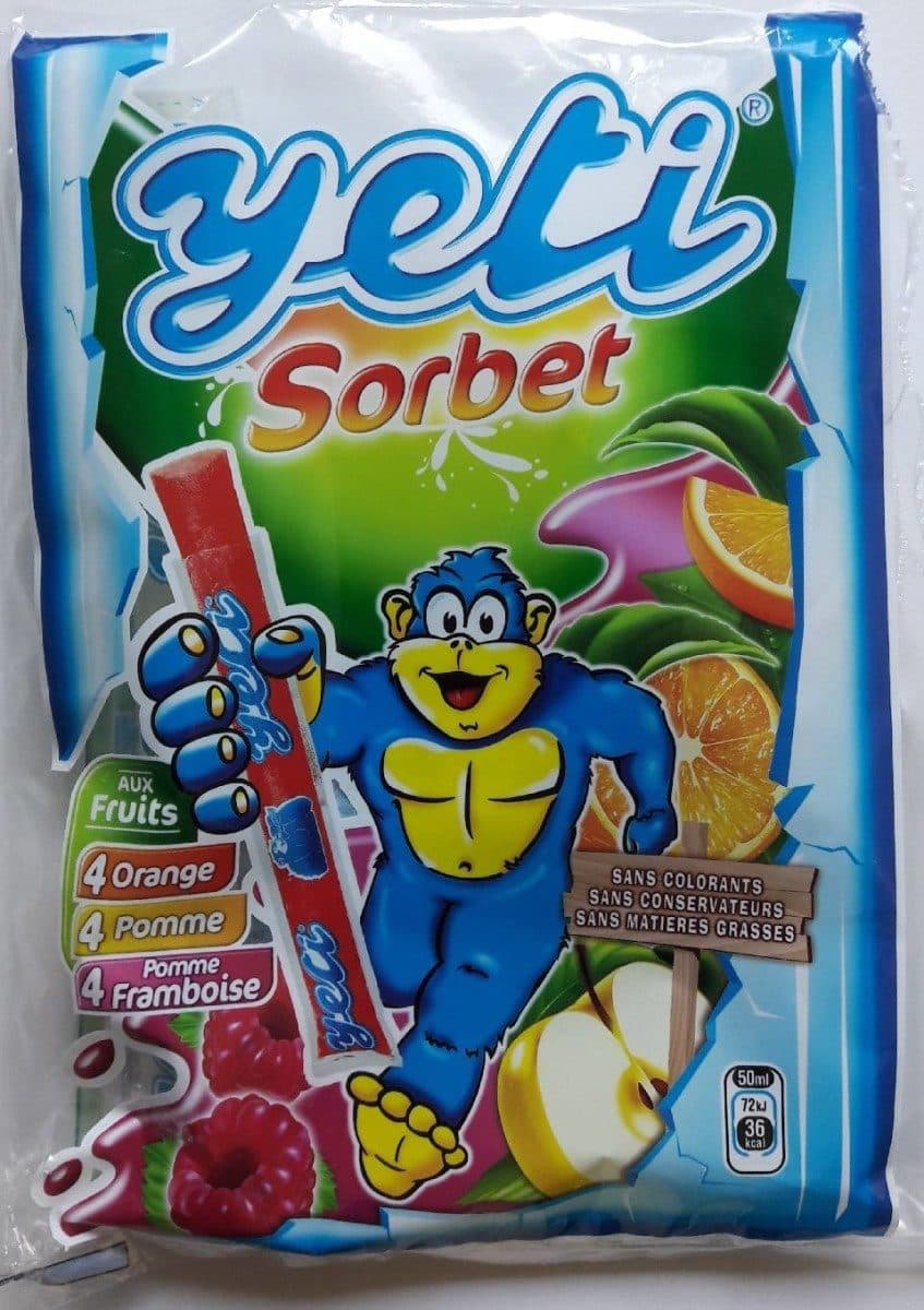 Yetigel Yeti Sorbet - Aux fruits packshot