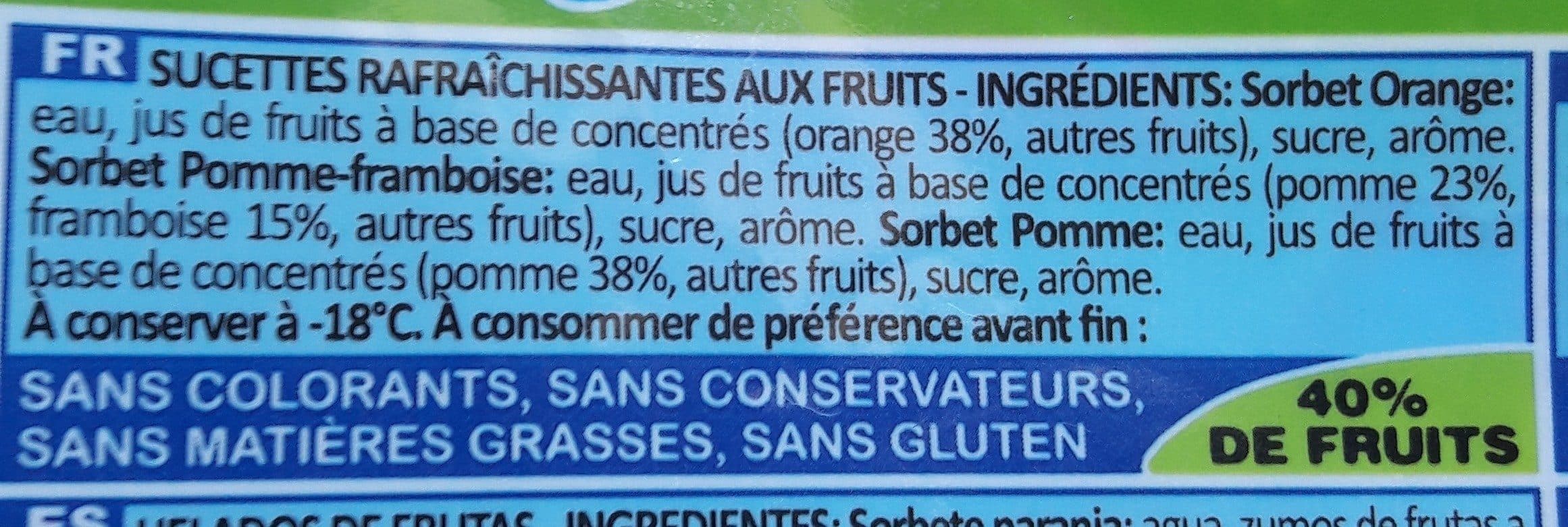 Yetigel Yeti Sorbet - Aux fruits packshot