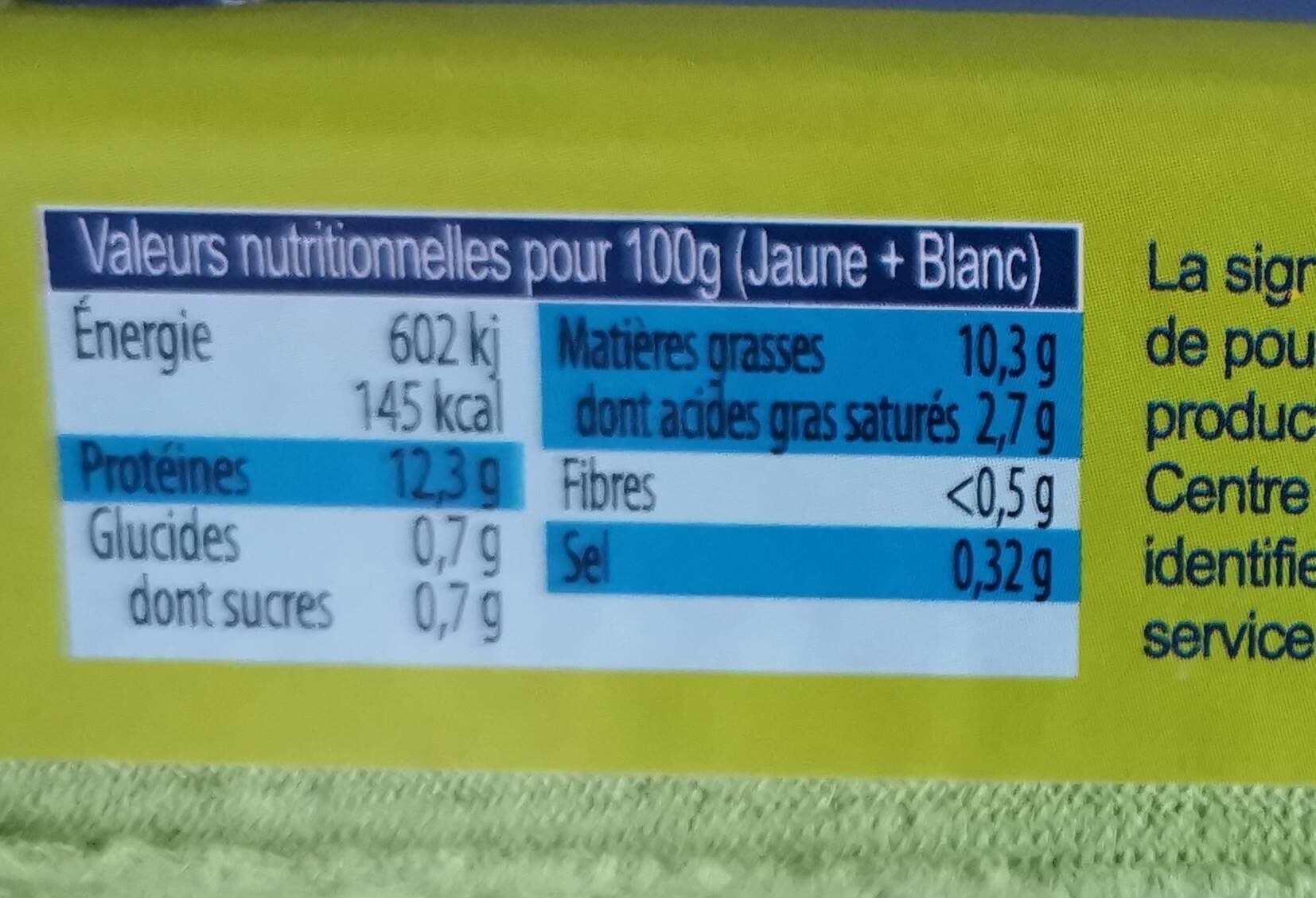 Open Food Facts Oeufs packshot