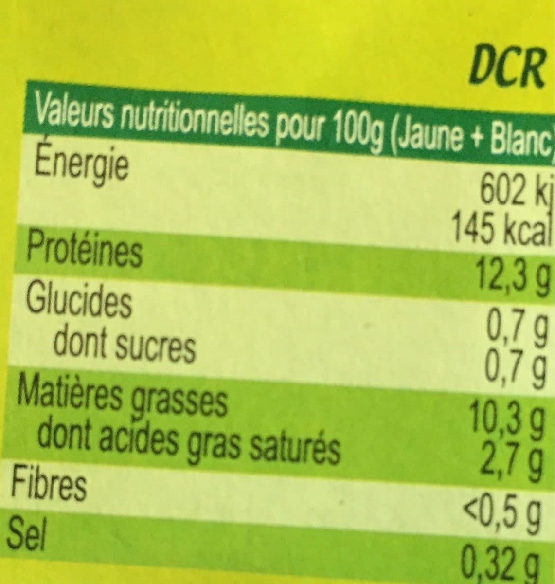 Pleine Forme Oeufs blancs plein air packshot