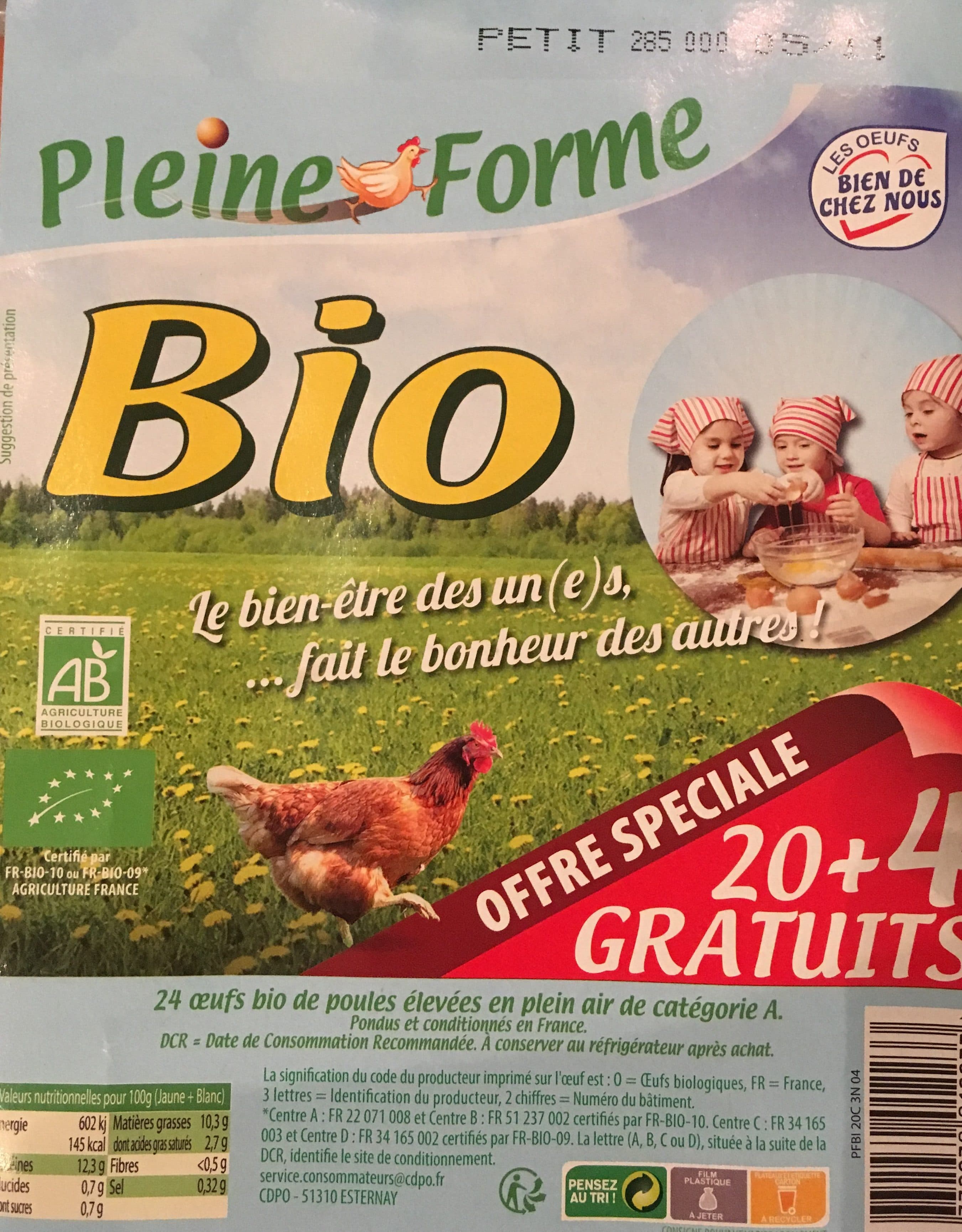 Pleine Forme Pleine forme bio packshot