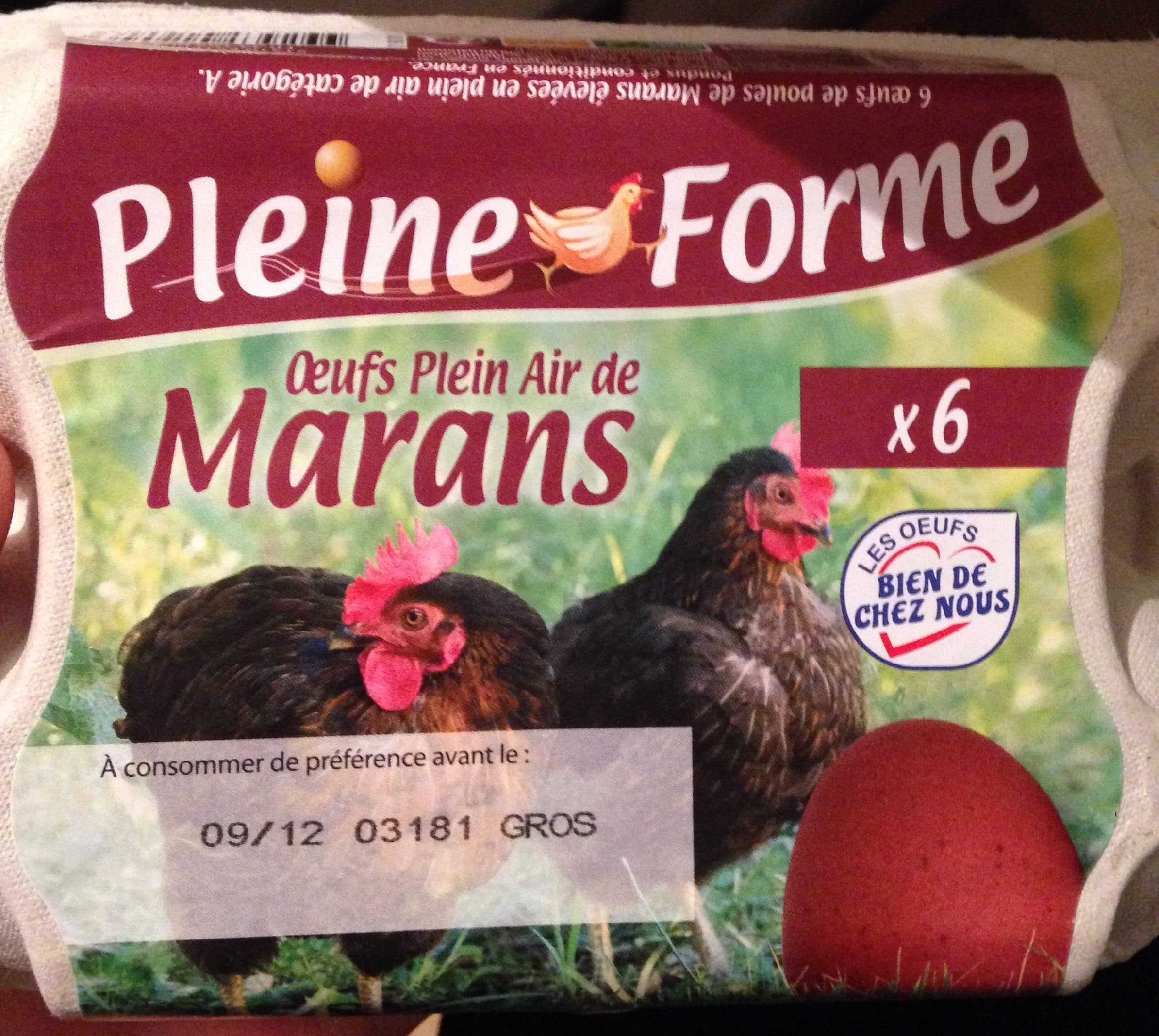 Pleine Forme Oeuf Plein Air de Marans packshot