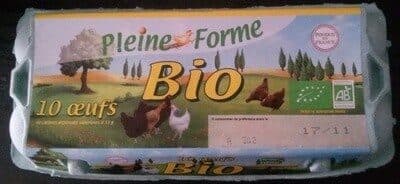 Pleine Forme 10 œufs Bio packshot