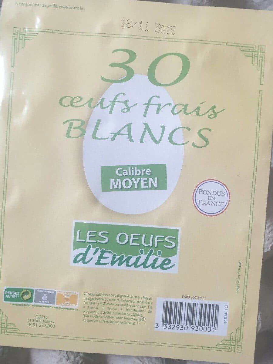 Open Food Facts Œufs frais packshot