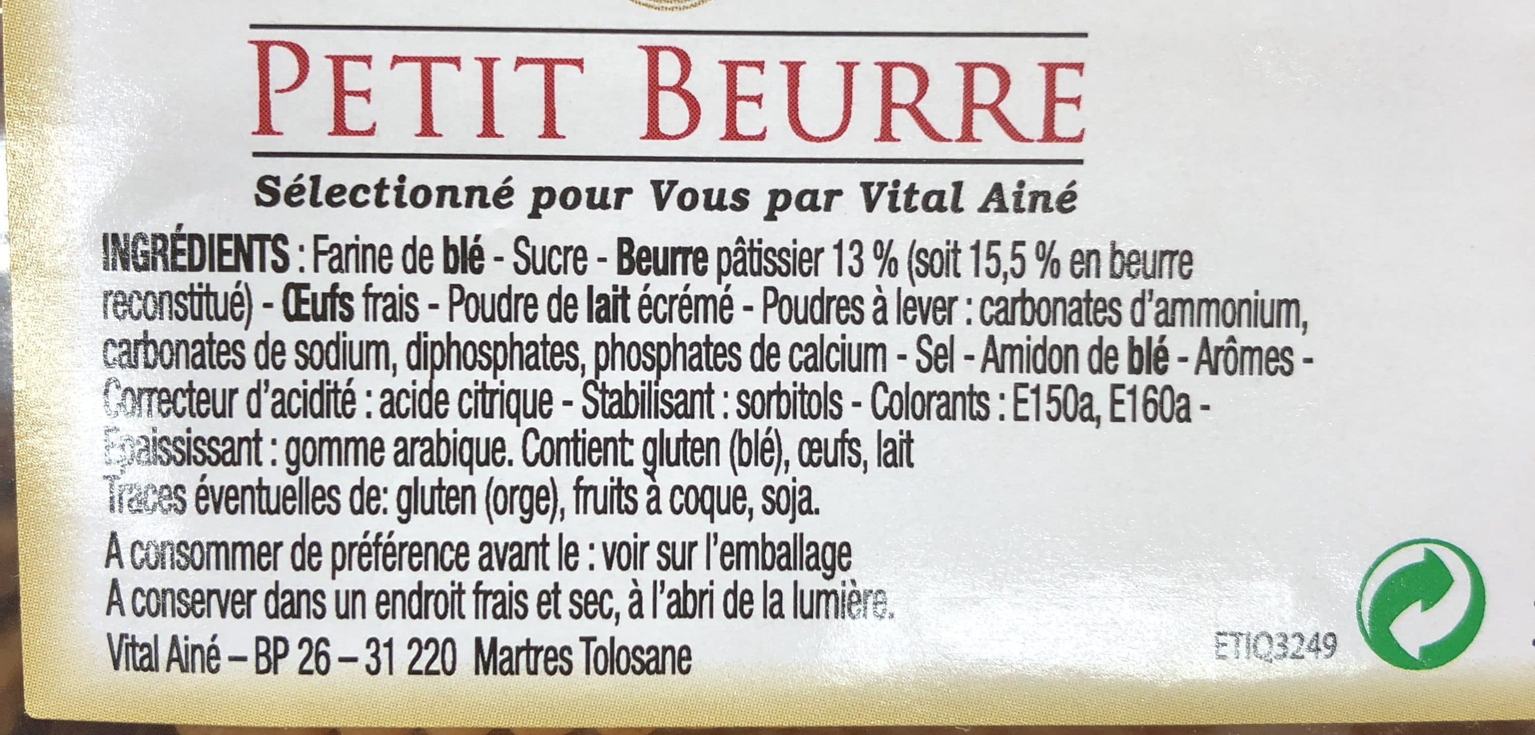 Maison Vital Ainé Petit beurre packshot