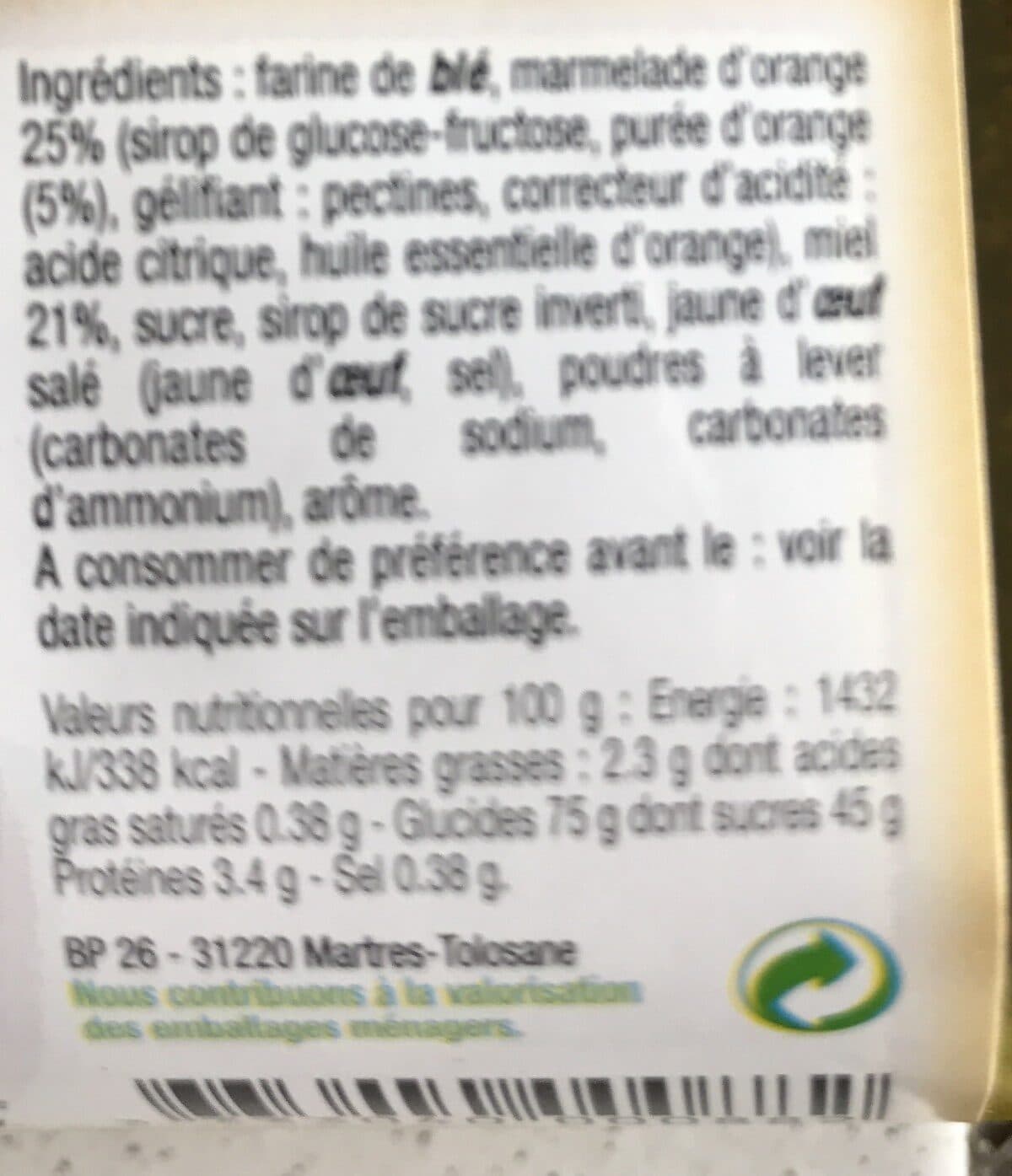 Maison vital aine Nonnette à l'orange packshot