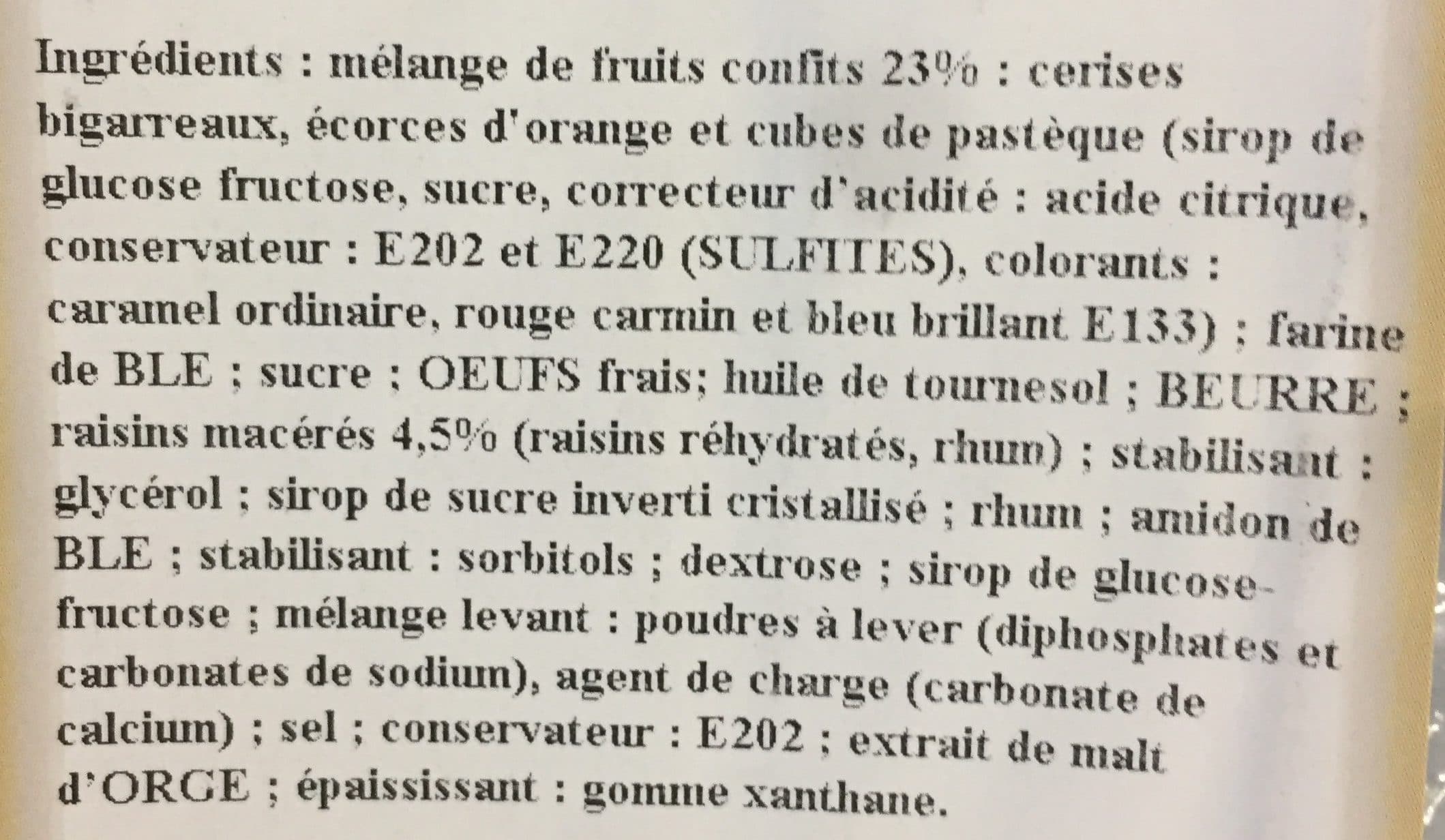 Maison Vital Aine Mini-cake aux fruits confits packshot