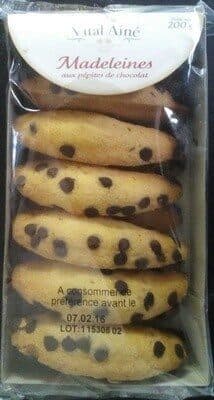 Vital Ainé Madeleines aux pépites de chocolat packshot