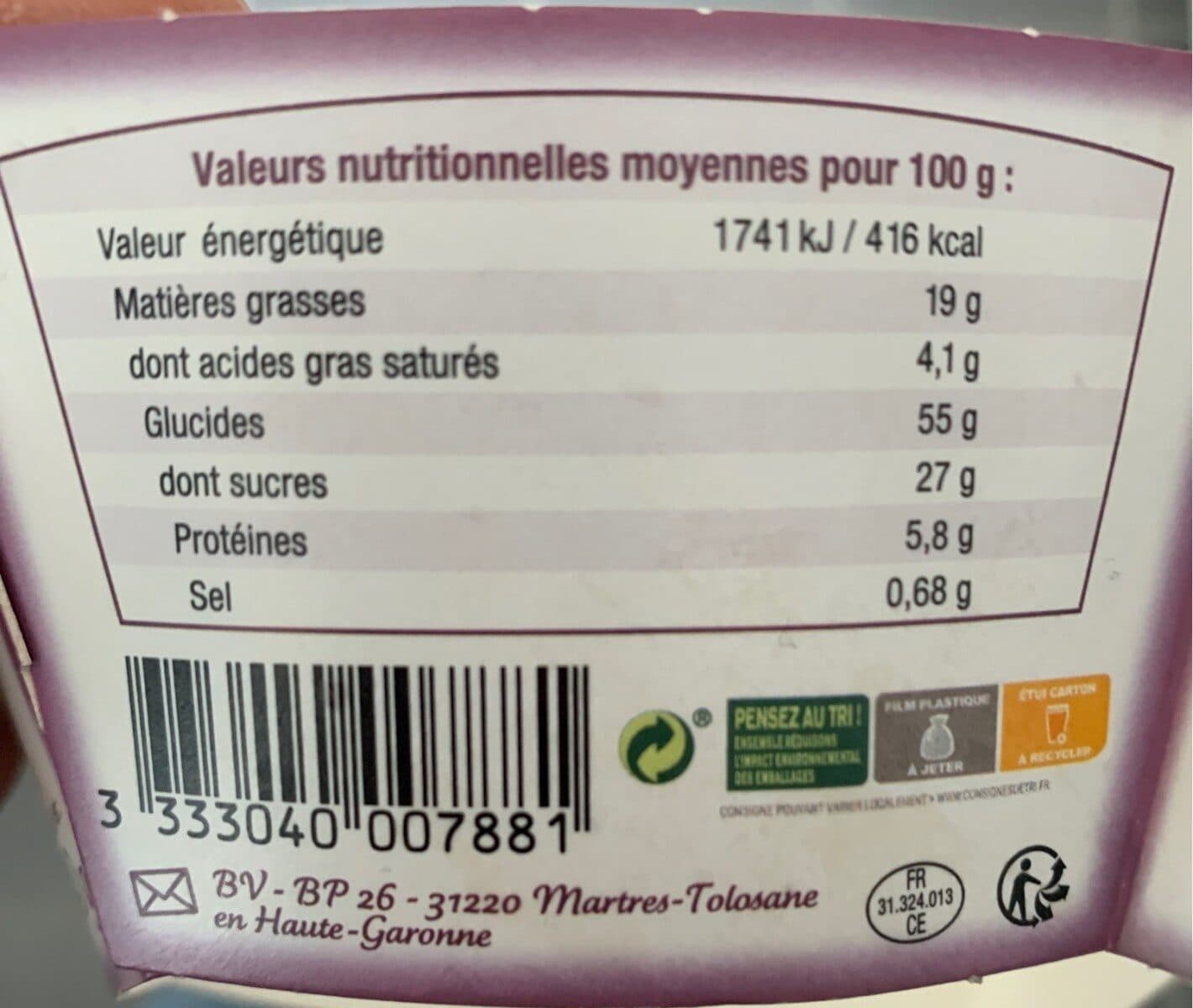 Biscuiterie Des Pyrénées Tourte aux pruneaux d'Agen packshot