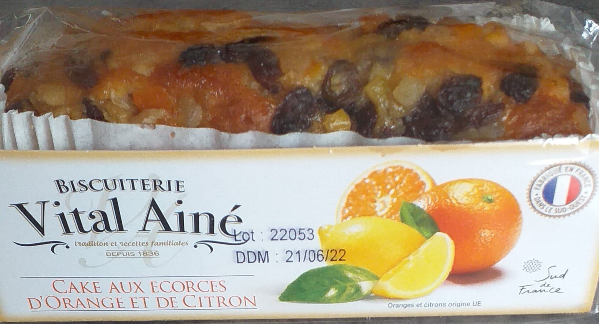 Maison Vital Ainé Cake écorces orange/citron Vital Aîné packshot