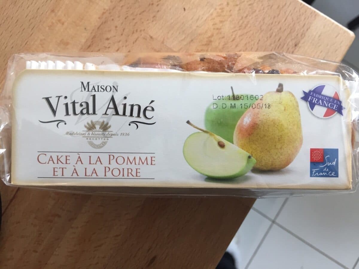 Vital Ainé Cake pomme poire Vital Aîné packshot
