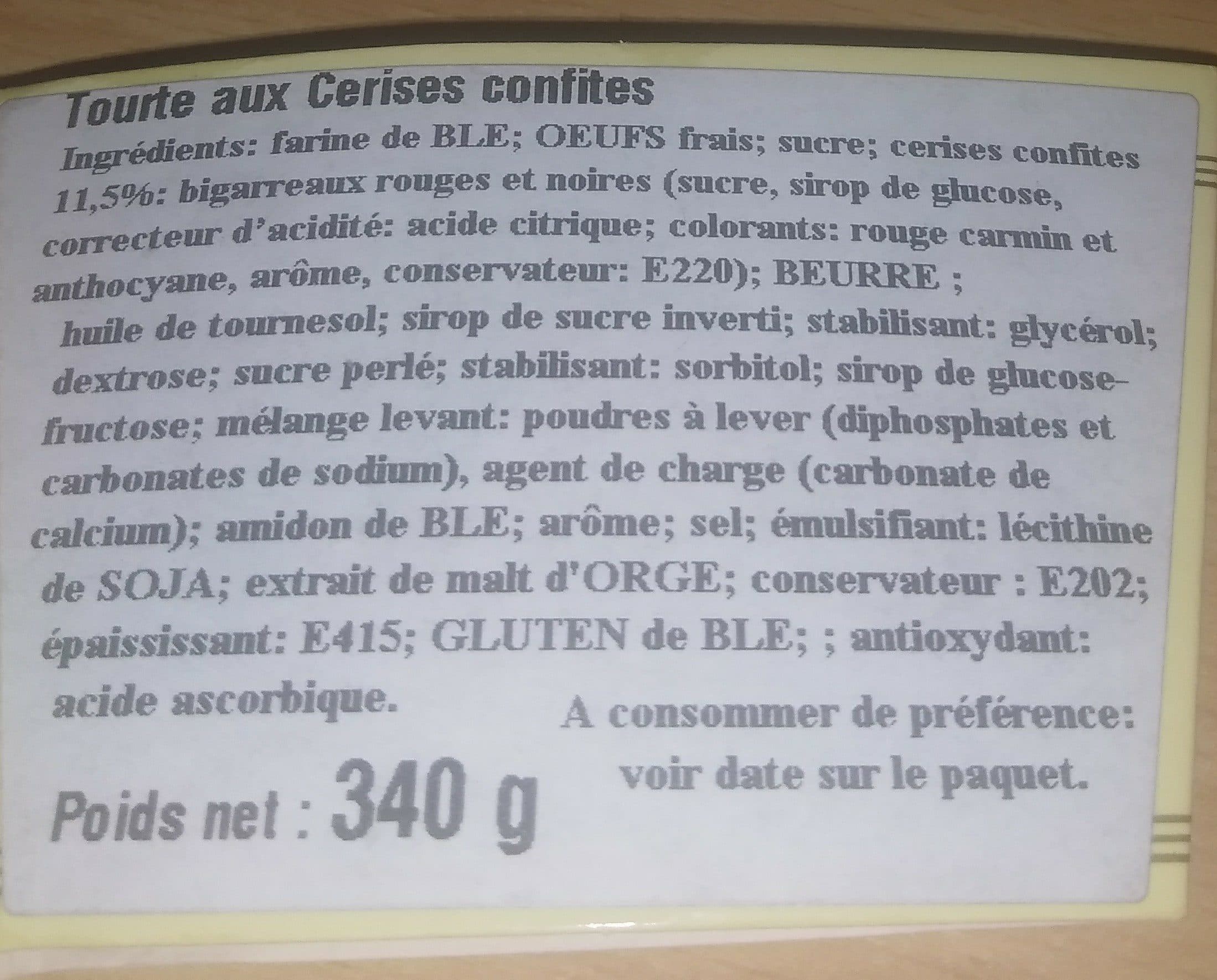 Maison Vital Ainé La Tourte à la Cerise packshot