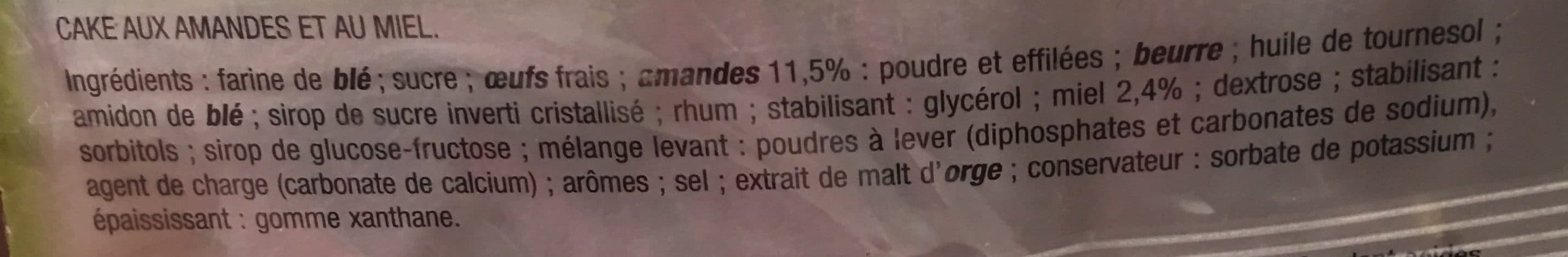 Maison Vital Aine Cake amande miel packshot