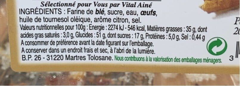 Vital Ainé Oreillettes du Languedoc packshot