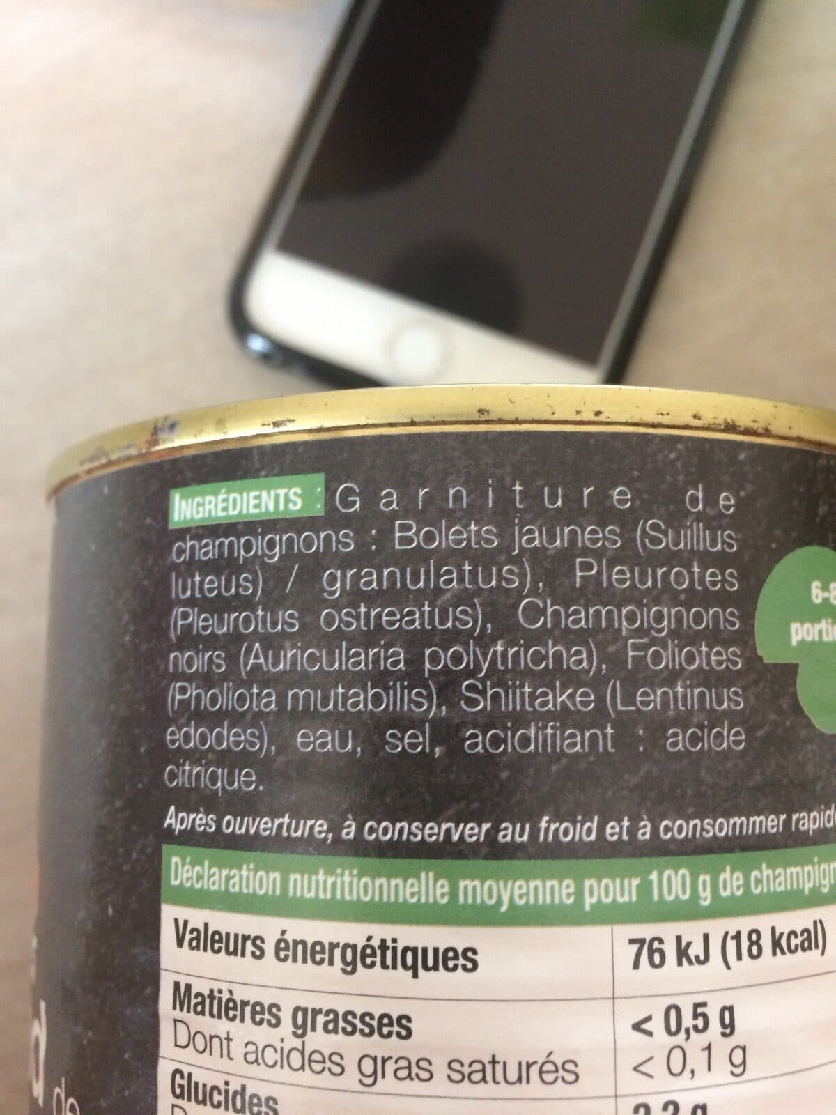 Open Food Facts Melange forestier CHAMPIGNON packshot