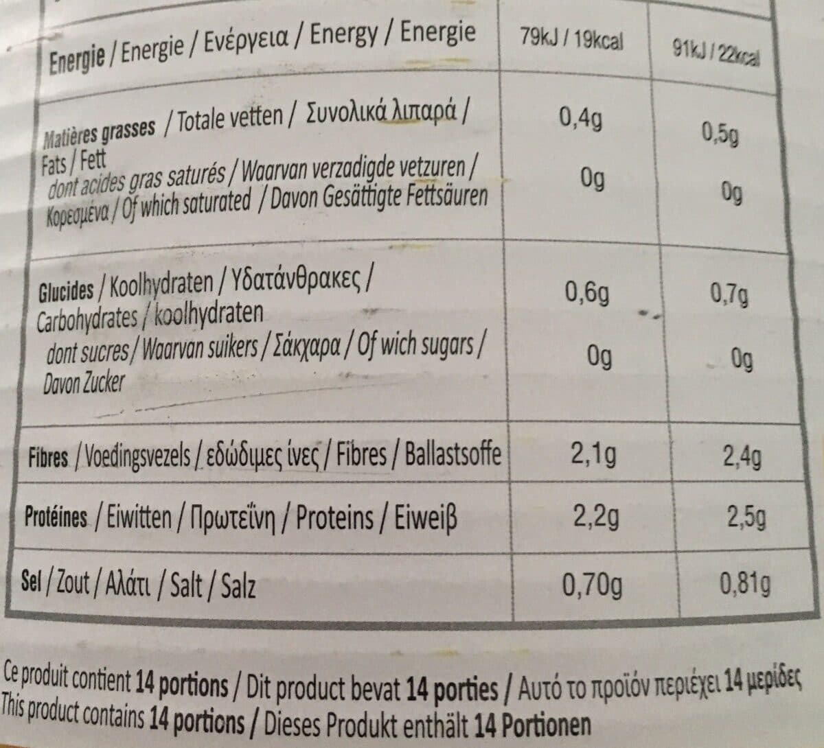 Open Food Facts Champignons de paris packshot