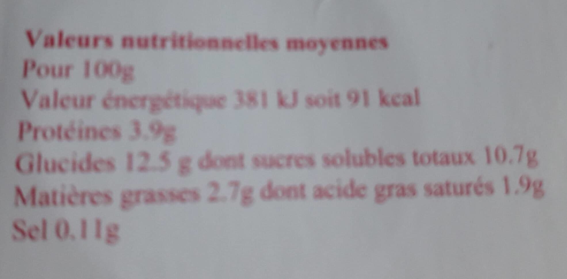 Climont Yaourts au lait entier pasteurisé aux fruits rouges packshot