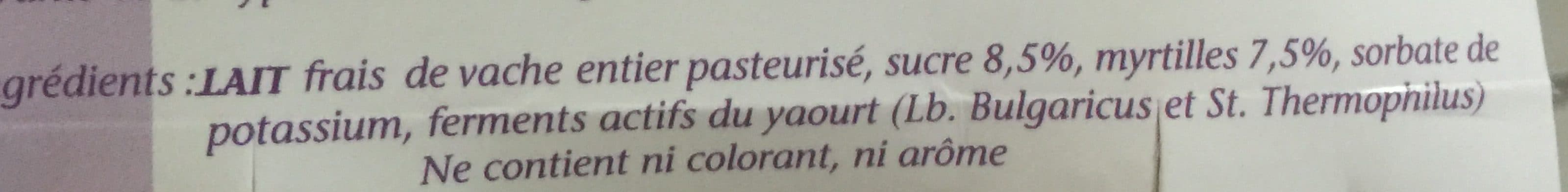 Climont Yaourt au lait de montagne myrtille packshot