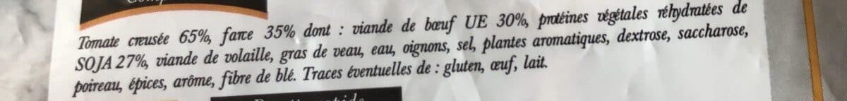 Open Food Facts 6 tomates farcies packshot