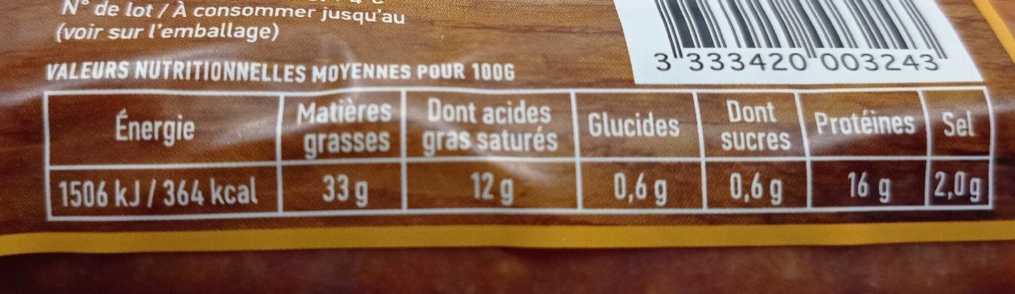 Open Food Facts Saucisses fumées au comtè packshot