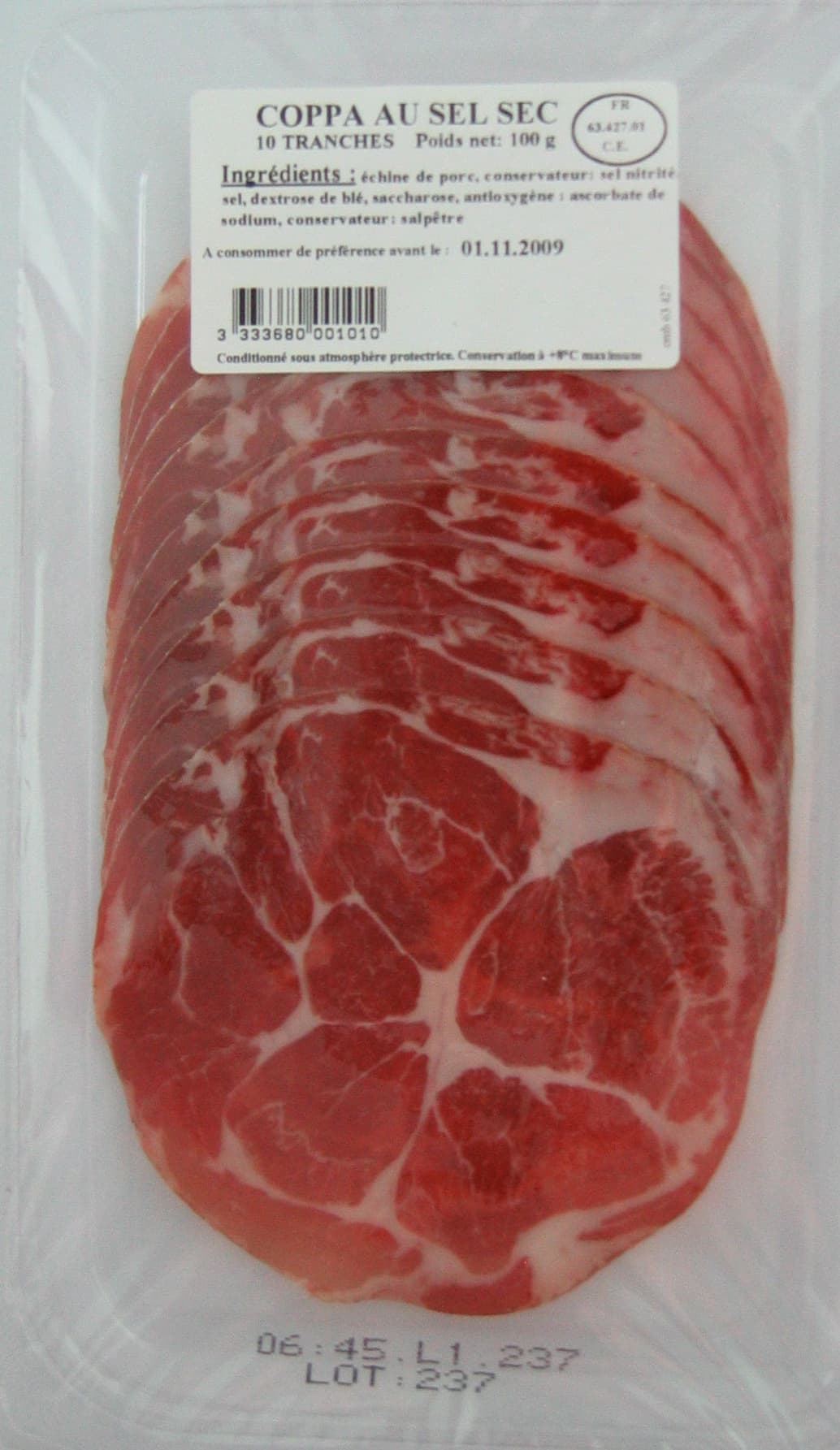 Polette Coppa au sel sec packshot