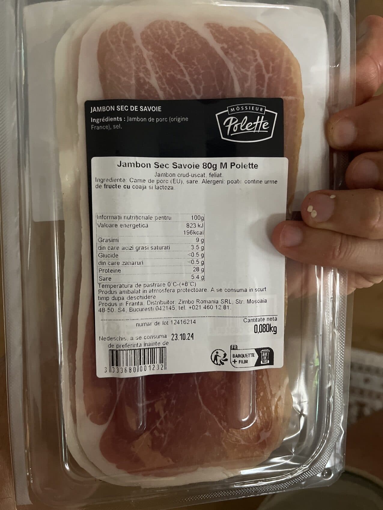 Môssieur Polette Jambon sec de savoie packshot