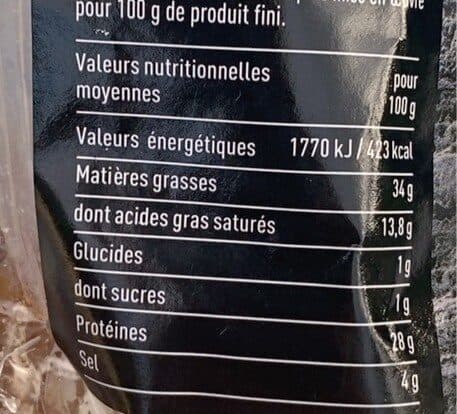 Polette Saucisson sec d'auvergne packshot