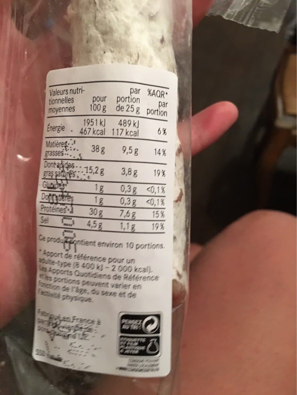 Môssieur Polette Saucisse sèche droite packshot