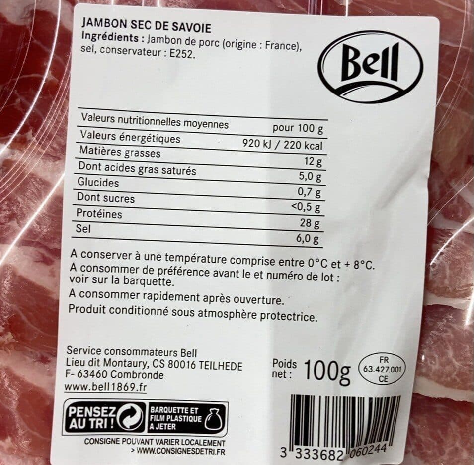 Bell Jambon de savoie packshot