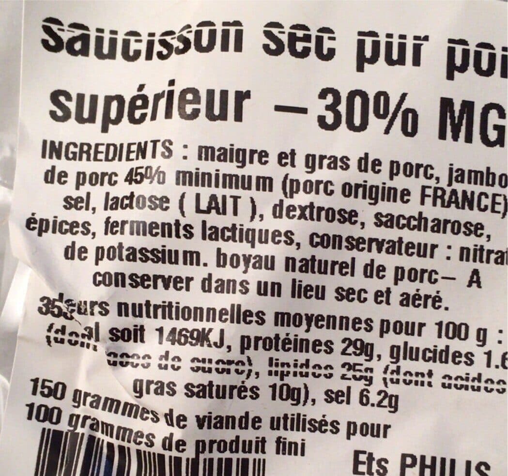 Louis Auvergne Saucisson sec superieur packshot