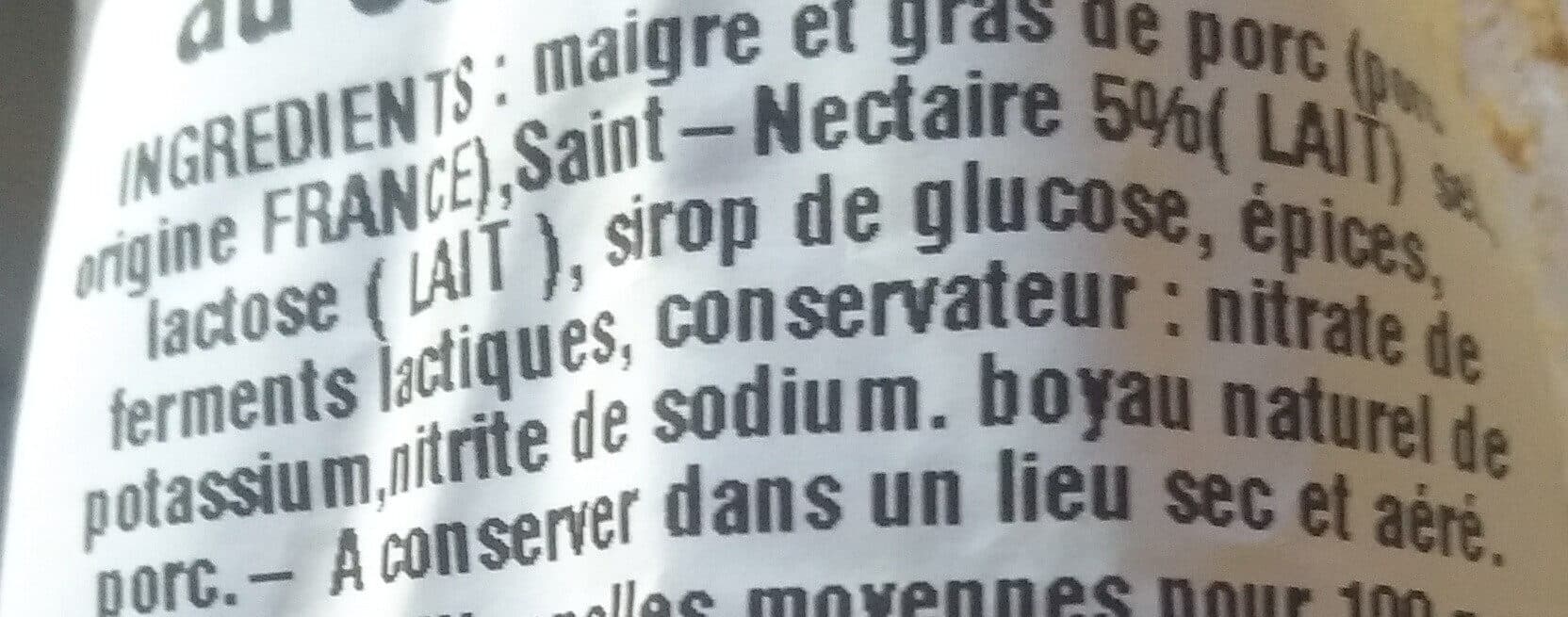 Louis Auvergne Saucisson sec pur porc au Saint Nectaire packshot