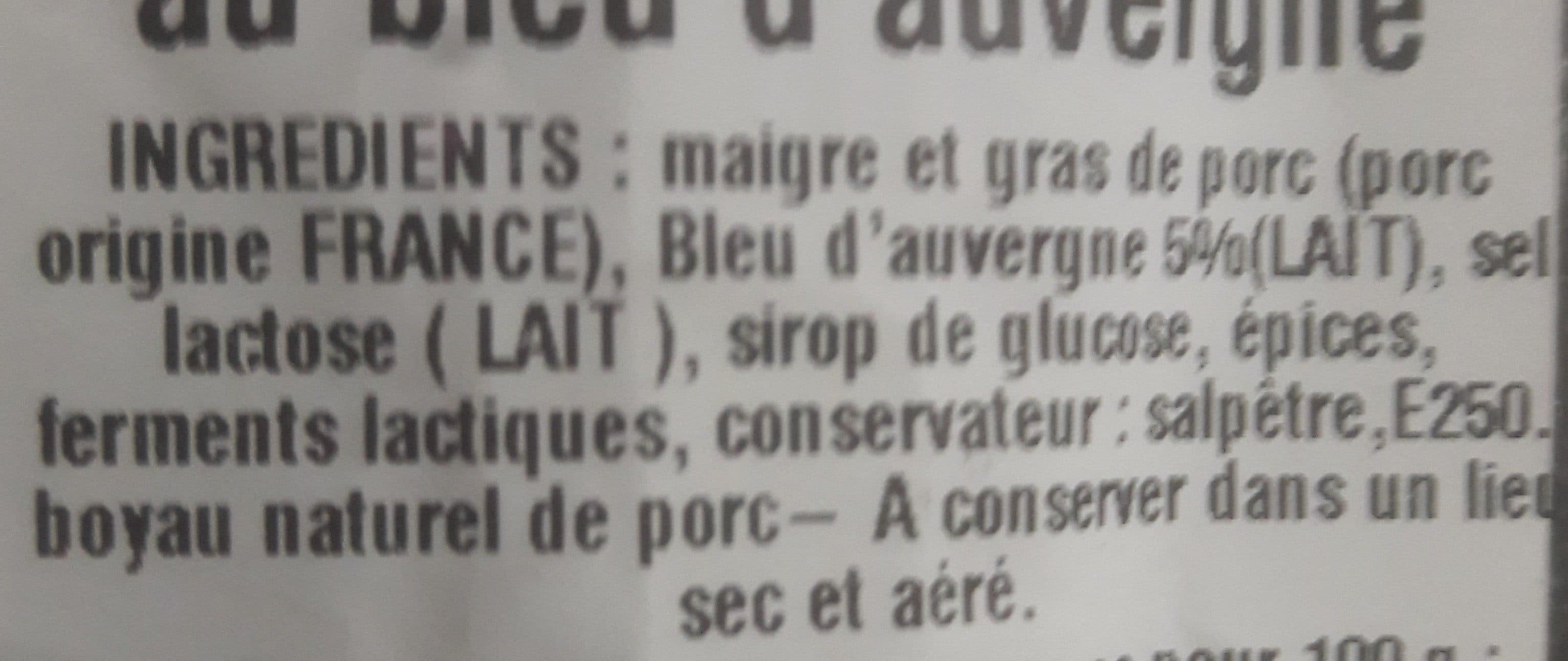 Louis Auvergne Saucisson au bleu D'Auvergne packshot